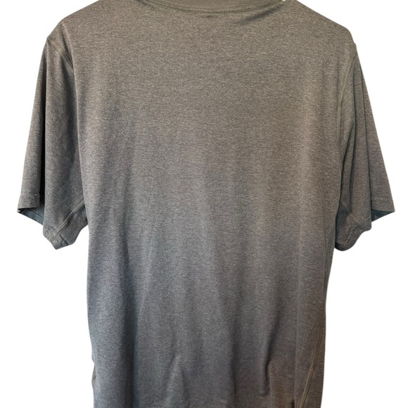 Nike Gray Short Sleeve Tee with V-Neck - Picture 2 of 2